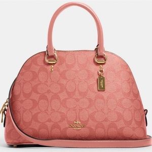 Coach Katy Satchel in Signature Canvas NWT